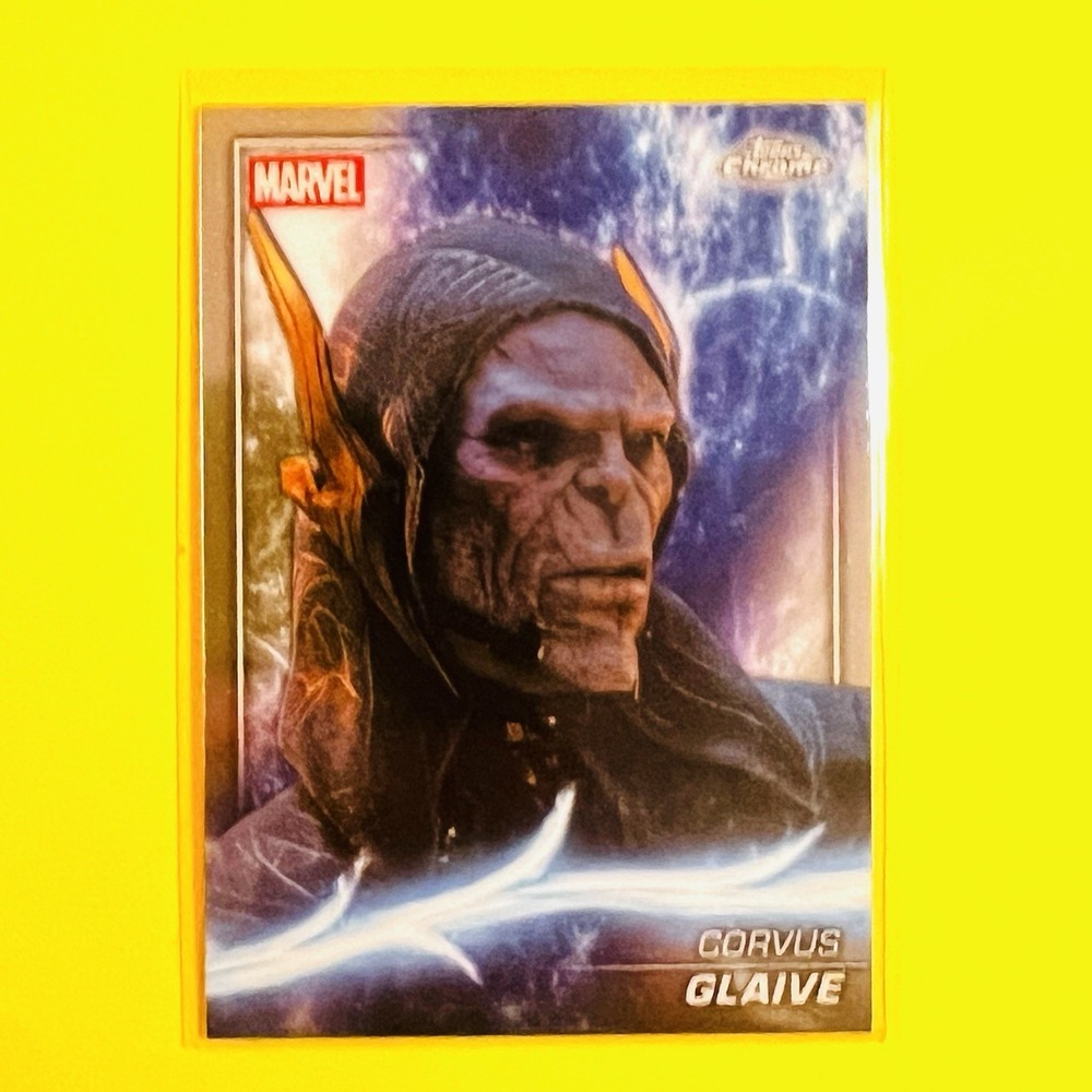 2025 Topps Chrome Marvel Studios Corvus Glaive #90‎ Avengers Infinity War